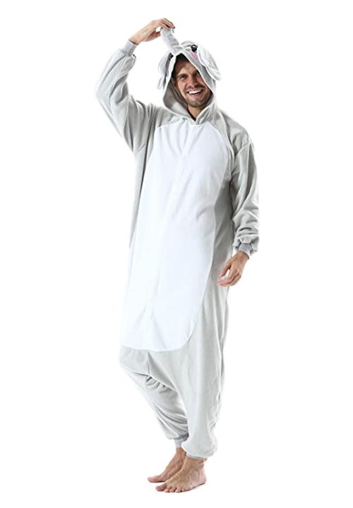 Combinaison Pyjama Éléphant Gris