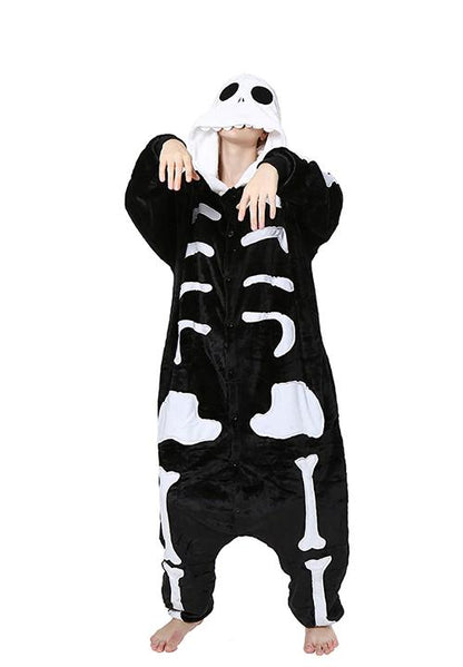 Combinaison Pyjama Femme Squelette