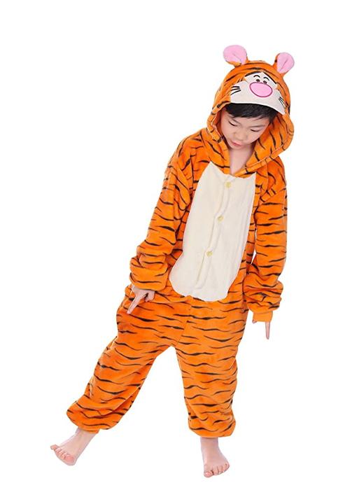 Combinaison Pyjama Tigre Orange
