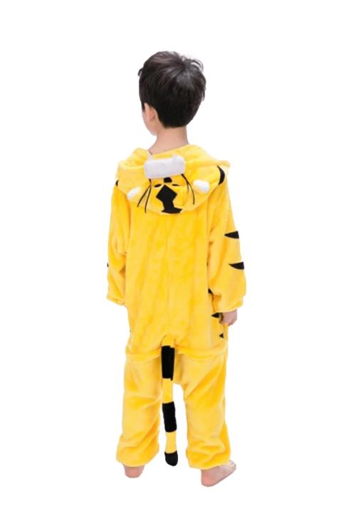Combinaison Pyjama Garçon Tigre Jaune