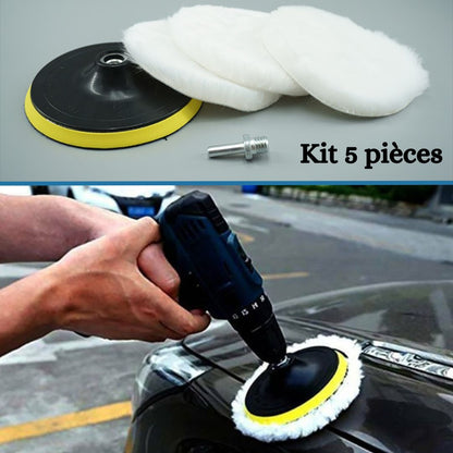KIT POLISSAGE VOITURE | Polish Pad™, Kit 5 pièces Ø15cm