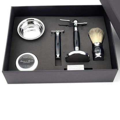 Noir Kit Rasage Bois LUXE