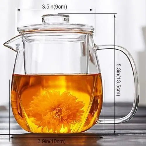 Kit Théière en Verre + 2 tasses