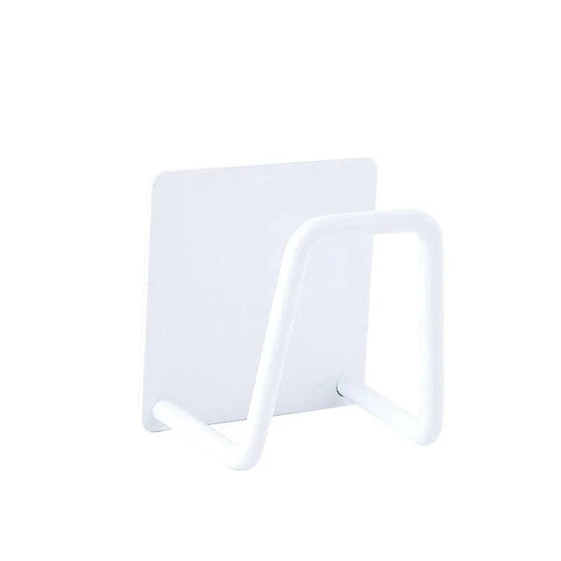 Kitchen Organizer Sponge Holder Soap Drying Rack Self Adhesive Sink Drain Racks Stainless Steel Sink Wall Storage Racks Hooks c