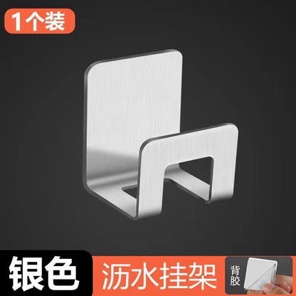 Kitchen Organizer Sponge Holder Soap Drying Rack Self Adhesive Sink Drain Racks Stainless Steel Sink Wall Storage Racks Hooks e
