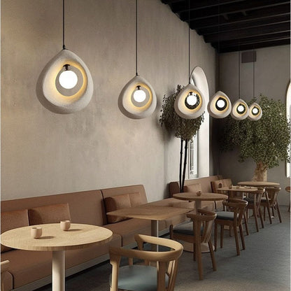 Lampe Suspendue Design Naturel LED – Applique Moderne en Polystyrène