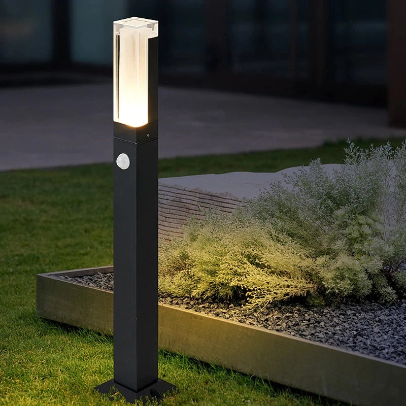 Lampadaire Extérieur LED Étanche avec Capteur de Mouvement