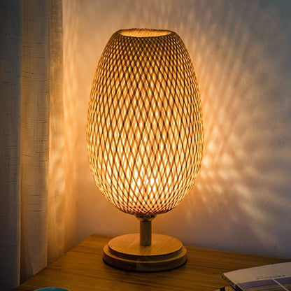 Lampe de chevet Bambou Tissé