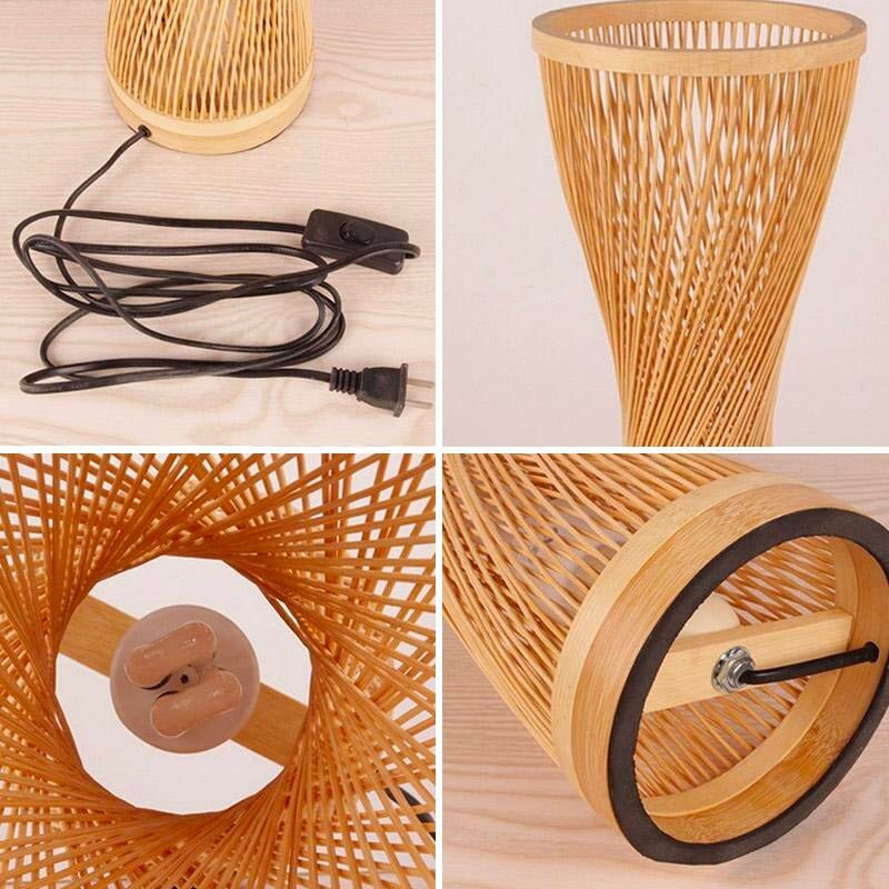 Lampe de chevet Bambou Tricoté