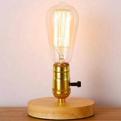 Lampe de chevet Bois Edison