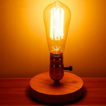 Lampe de chevet Bois Edison
