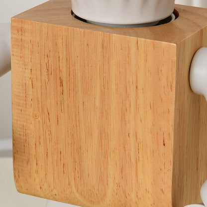 Lampe de chevet Bois Humanoïde