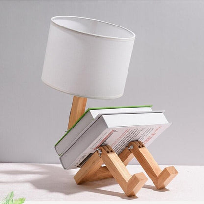 Lampe de chevet Bois Robot
