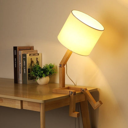Lampe de chevet Bois Robot