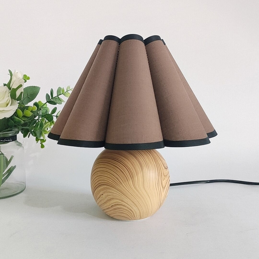 Lampe de chevet Bois Vintage  LampesDeChevet Marron  
