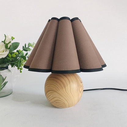 Lampe de chevet Bois Vintage  LampesDeChevet Marron  