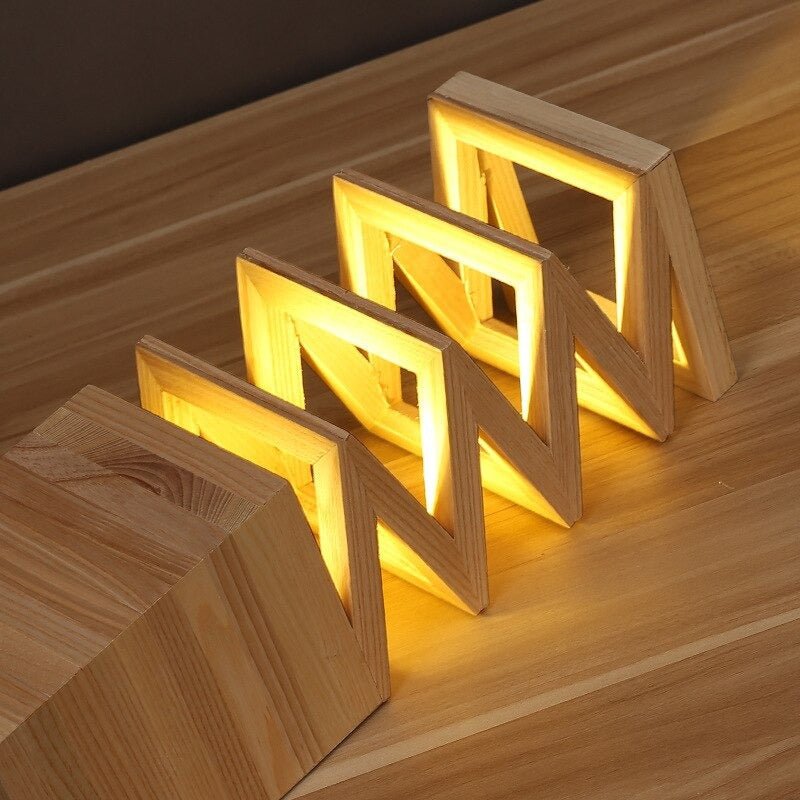 Lampe de chevet Bois Wooden