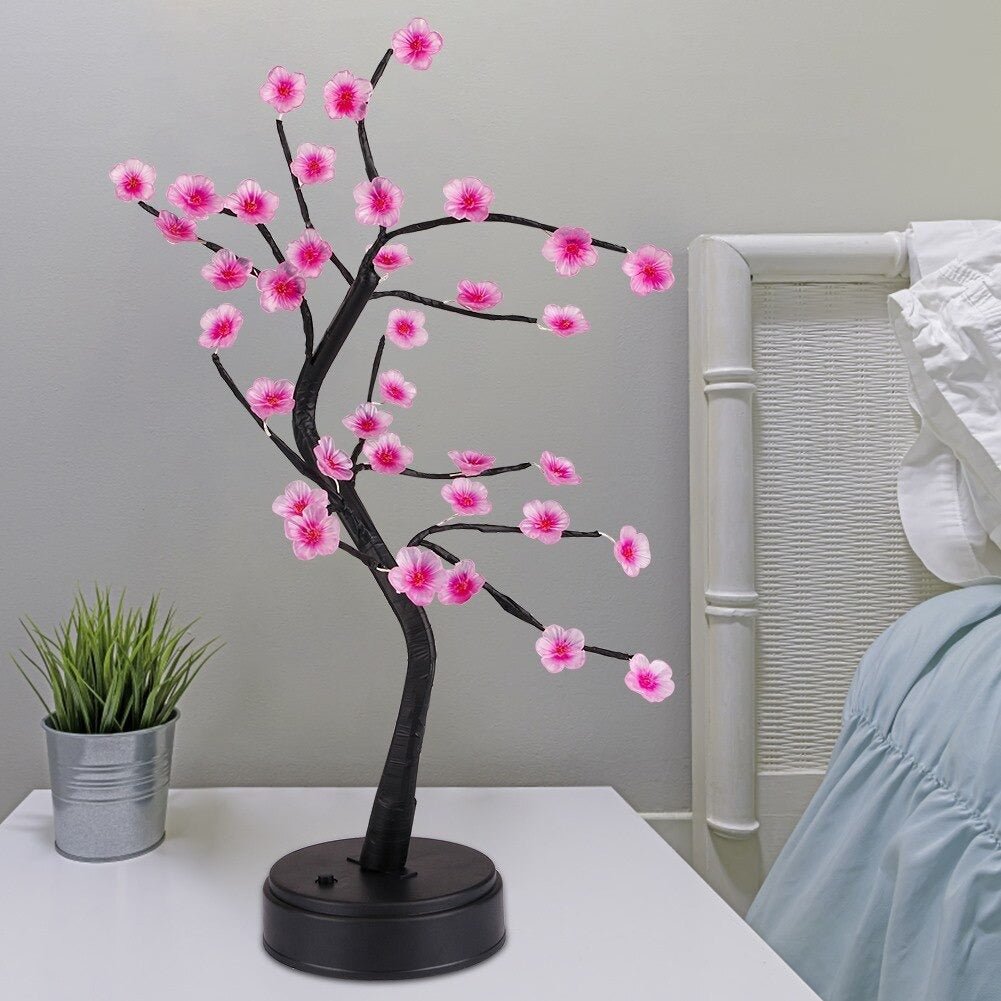 Lampe de chevet Bonzaï Fleuri