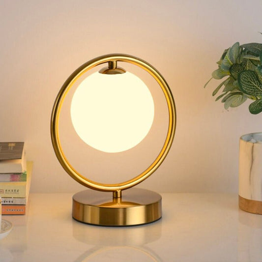 Lampe de chevet Boule Métal Doré  LampesDeChevet Droite  