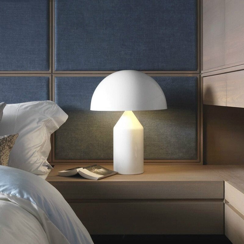 Lampe de chevet Champignon Luxe  LampesDeChevet Blanc  