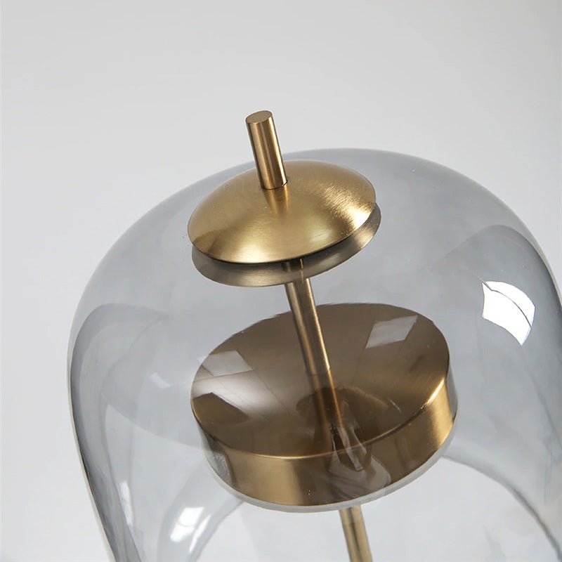 Lampe de chevet Design avec Abat-jour en Verre