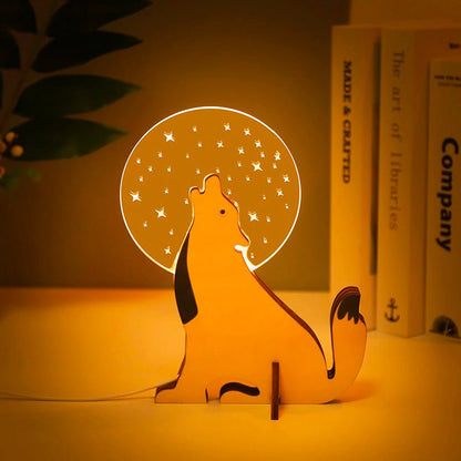 Lampe de chevet Enfant Animaux  LampesDeChevet Loup  
