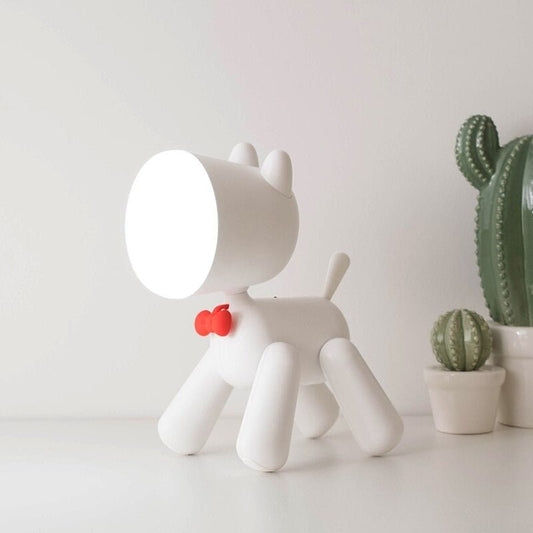 Lampe de chevet Enfant Chien Sans Fil  LampesDeChevet Blanc  