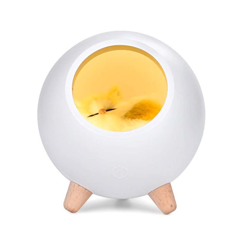 Lampe de chevet Enfant Sans Fil Chat  LampesDeChevet Blanc  