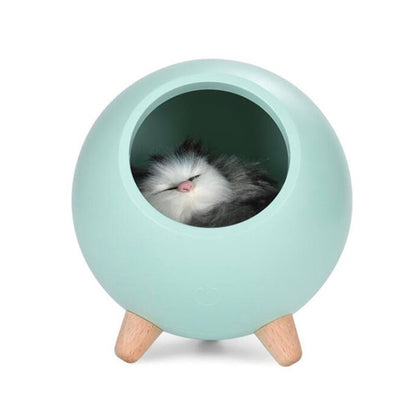 Lampe de chevet Enfant Sans Fil Chat  LampesDeChevet Vert  