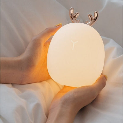 Lampe de chevet Enfant Sans Fil en Silicone  LampesDeChevet Cerf  
