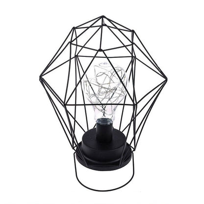 Lampe de chevet Industrielle à Piles  LampesDeChevet Diamant suspendu  