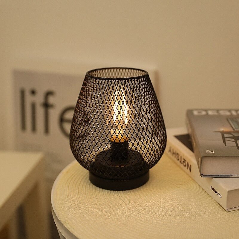 Lampe de chevet Industrielle Cage
