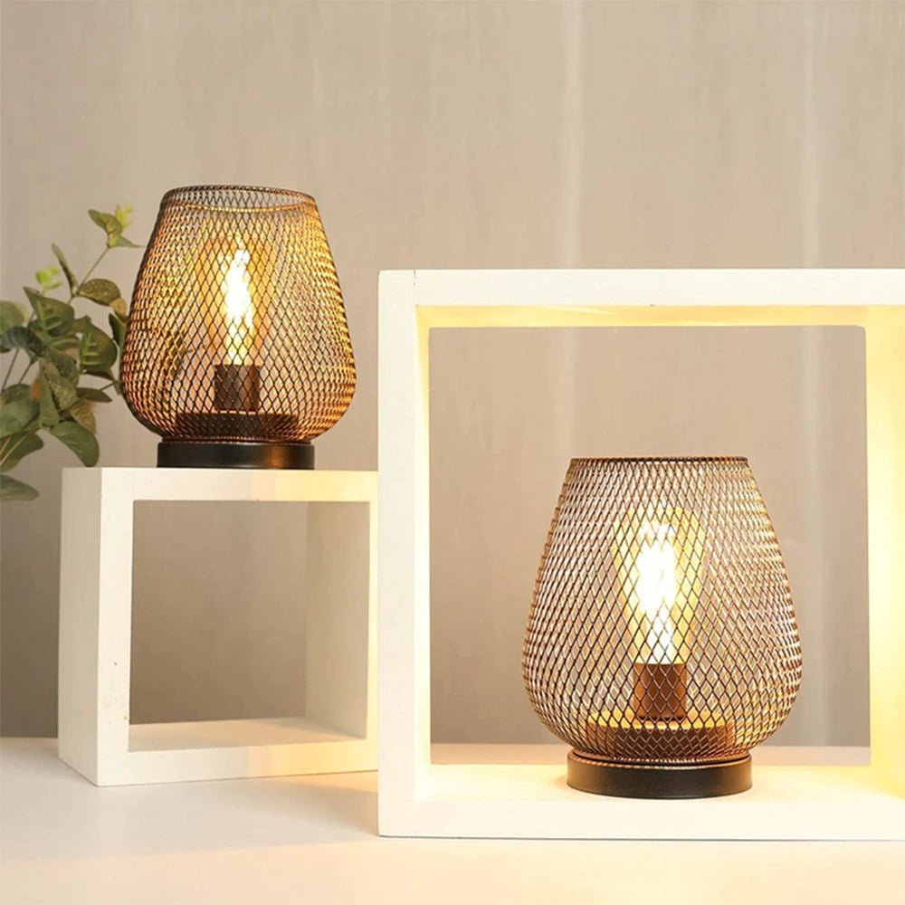 Lampe de chevet Industrielle Cage  LampesDeChevet Noir  