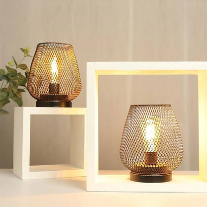 Lampe de chevet Industrielle Cage  LampesDeChevet Noir  