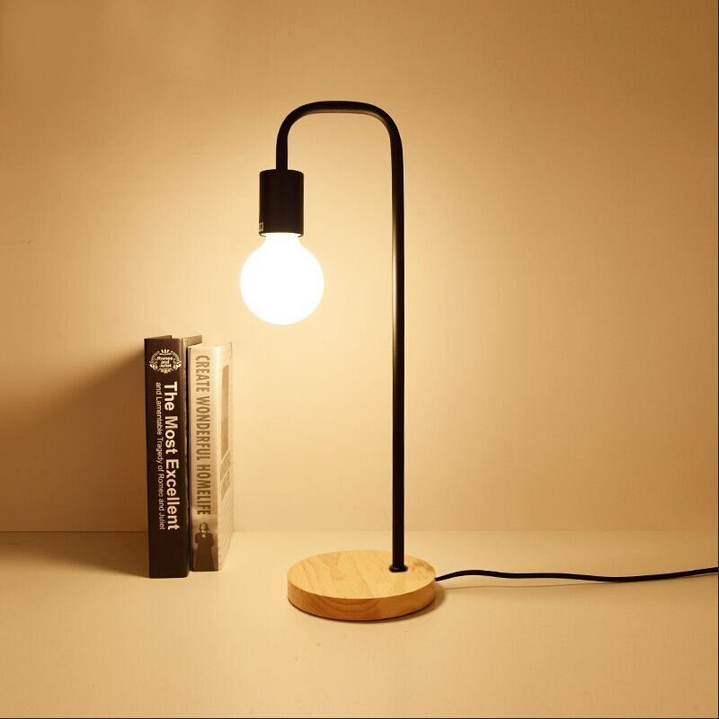 Lampe de chevet Industrielle Edison  LampesDeChevet Noir  