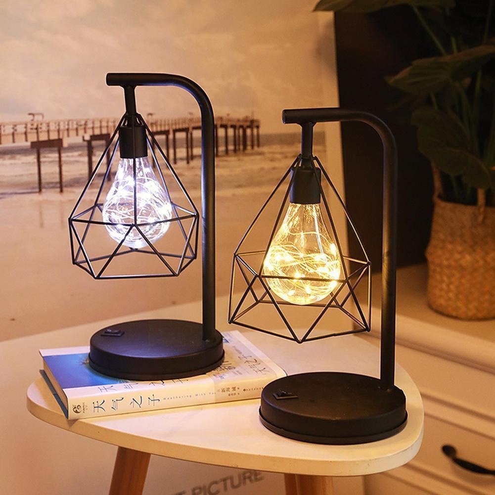 Lampe de chevet Industrielle Sans fil  LampesDeChevet Blanc  
