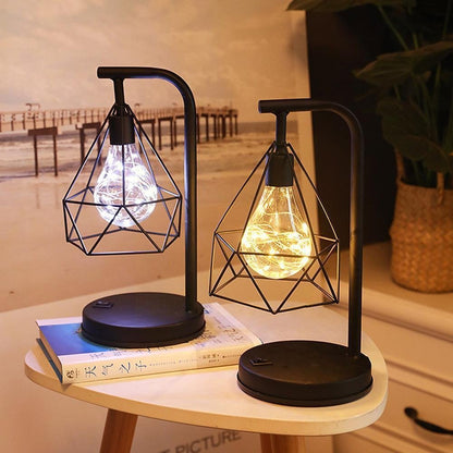 Lampe de chevet Industrielle Sans fil  LampesDeChevet Blanc  