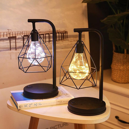 Lampe de chevet Industrielle Sans fil  LampesDeChevet Blanc  
