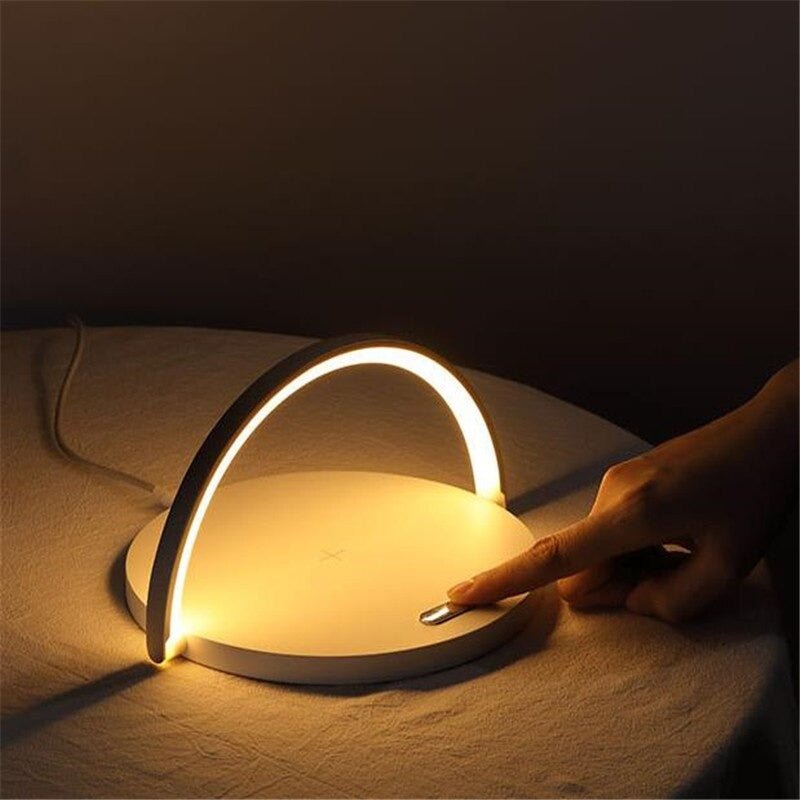 Lampe de chevet LED Chargeur  LampesDeChevet Blanc  