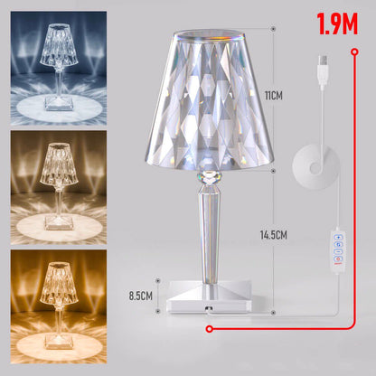 Lampe de chevet LED Diamant  LampesDeChevet Sans batterie Diamant 