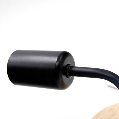 Lampe de chevet Murale Bois et Noir/Blanc