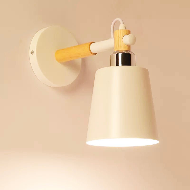 Lampe de chevet Murale Bois Nordique  LampesDeChevet Blanc  