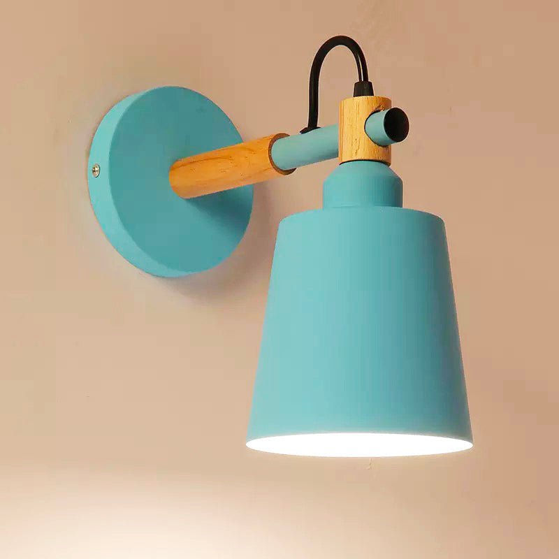 Lampe de chevet Murale Bois Nordique  LampesDeChevet Bleu  