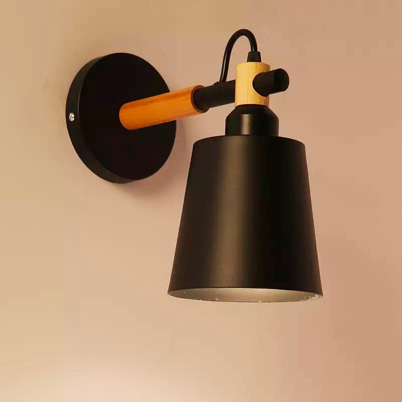 Lampe de chevet Murale Bois Nordique  LampesDeChevet Noir  