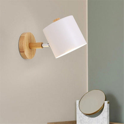 Lampe de chevet Murale Bois Style Scandinave  LampesDeChevet Blanc  
