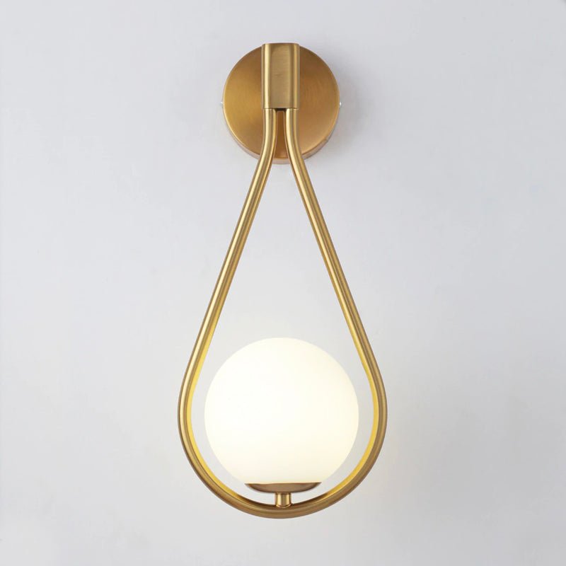 Lampe de chevet Murale Boule Métal Doré  LampesDeChevet Chaude (3000K)  