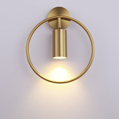 Lampe de chevet Murale Cercle Design  LampesDeChevet Bronze  