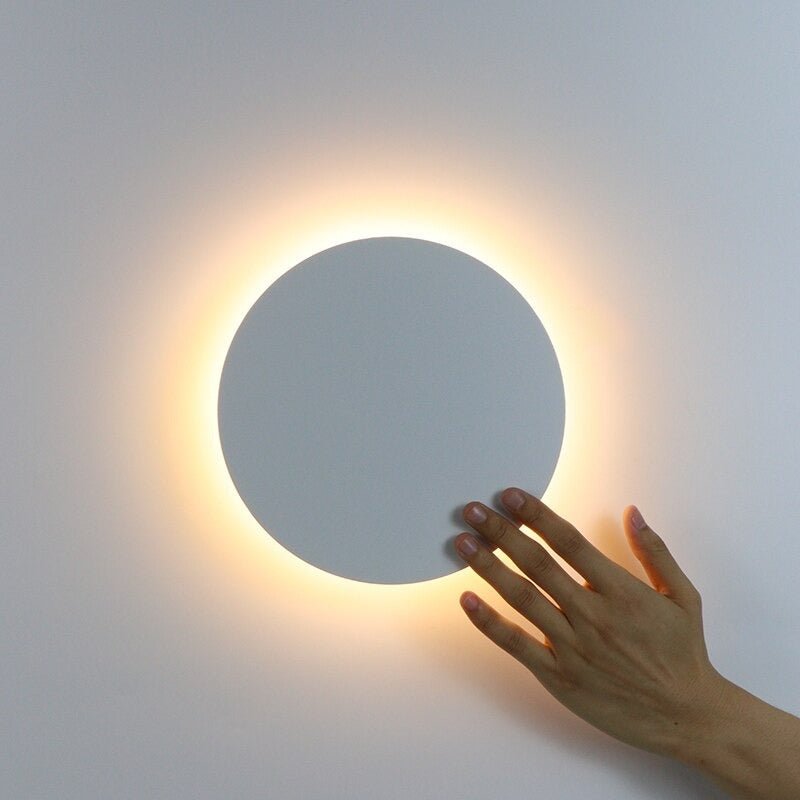 Lampe de chevet Murale Circulaire  LampesDeChevet Blanc 20cm 