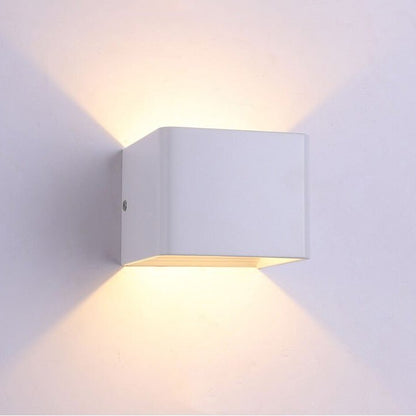 Lampe de chevet Murale Cubique  LampesDeChevet Blanc  