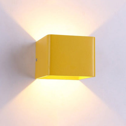 Lampe de chevet Murale Cubique  LampesDeChevet Jaune  